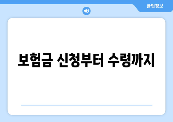 보험금 지급 과정을 이해하는 유용한 정보