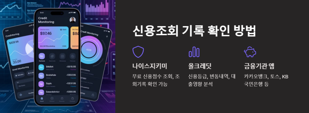 신용조회 기록